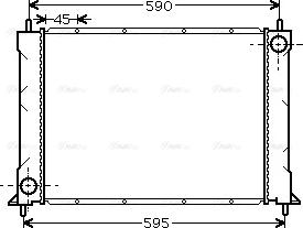 Ava Quality Cooling AU 2069 - Radiateur, refroidissement du moteur cwaw.fr