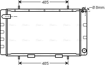 Ava Quality Cooling AU 2065 - Radiateur, refroidissement du moteur cwaw.fr