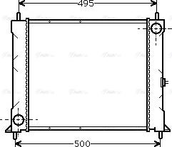 Ava Quality Cooling AU 2067 - Radiateur, refroidissement du moteur cwaw.fr