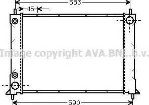 Ava Quality Cooling AU 2070 - Radiateur, refroidissement du moteur cwaw.fr