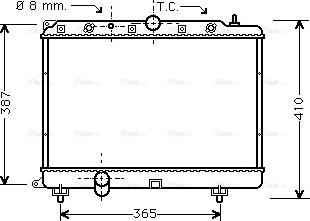 Ava Quality Cooling AU 2154 - Radiateur, refroidissement du moteur cwaw.fr