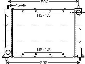 Ava Quality Cooling AU 2119 - Radiateur, refroidissement du moteur cwaw.fr