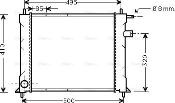 Ava Quality Cooling AU 2110 - Radiateur, refroidissement du moteur cwaw.fr