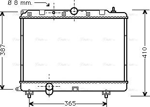 Ava Quality Cooling AU 2120 - Radiateur, refroidissement du moteur cwaw.fr