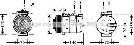 Ava Quality Cooling AU K056 - Compresseur, climatisation cwaw.fr