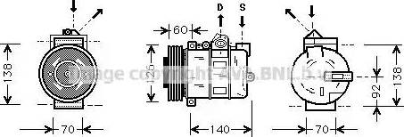 Ava Quality Cooling AU K050 - Compresseur, climatisation cwaw.fr