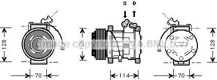 Ava Quality Cooling AU K009 - Compresseur, climatisation cwaw.fr