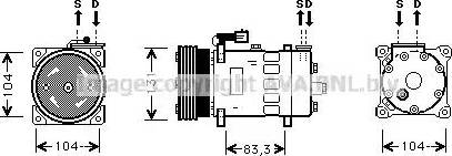 Ava Quality Cooling AU K156 - Compresseur, climatisation cwaw.fr