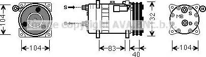 Ava Quality Cooling AUK200 - Compresseur, climatisation cwaw.fr