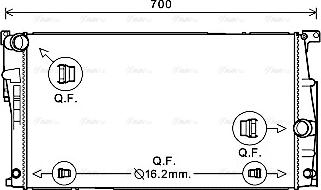 Ava Quality Cooling BW2447 - Radiateur, refroidissement du moteur cwaw.fr