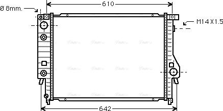 Ava Quality Cooling BW 2048 - Radiateur, refroidissement du moteur cwaw.fr