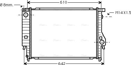 Ava Quality Cooling BW 2047 - Radiateur, refroidissement du moteur cwaw.fr