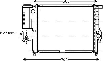 Ava Quality Cooling BW 2140 - Radiateur, refroidissement du moteur cwaw.fr