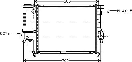 Ava Quality Cooling BW 2142 - Radiateur, refroidissement du moteur cwaw.fr