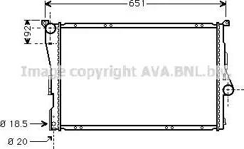 Ava Quality Cooling BW2209 - Radiateur, refroidissement du moteur cwaw.fr