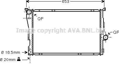 Ava Quality Cooling BW 2278 - Radiateur, refroidissement du moteur cwaw.fr