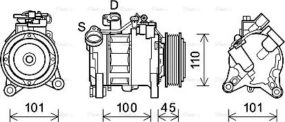 Ava Quality Cooling BWAK499 - Compresseur, climatisation cwaw.fr