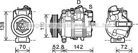 Ava Quality Cooling BWAK415 - Compresseur, climatisation cwaw.fr