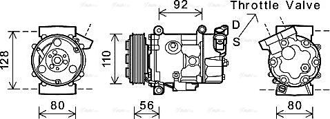 Ava Quality Cooling BWAK416 - Compresseur, climatisation cwaw.fr