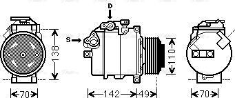 Ava Quality Cooling BWAK411 - Compresseur, climatisation cwaw.fr