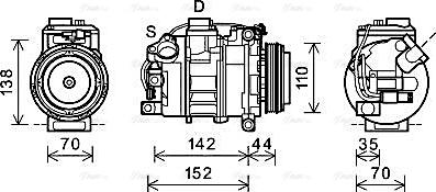 Ava Quality Cooling BWAK423 - Compresseur, climatisation cwaw.fr