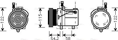 Ava Quality Cooling BWAK059 - Compresseur, climatisation cwaw.fr