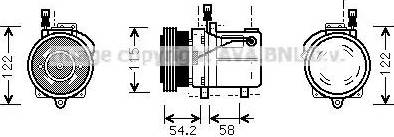 Ava Quality Cooling BW K059 - Compresseur, climatisation cwaw.fr