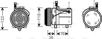 Ava Quality Cooling BWAK060 - Compresseur, climatisation cwaw.fr