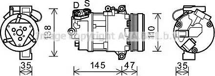 Ava Quality Cooling BWK395 - Compresseur, climatisation cwaw.fr