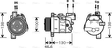 Ava Quality Cooling BW K319 - Compresseur, climatisation cwaw.fr