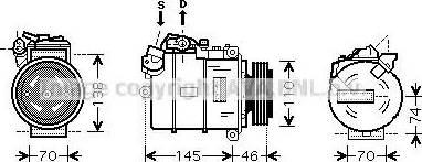 Ava Quality Cooling BW K318 - Compresseur, climatisation cwaw.fr