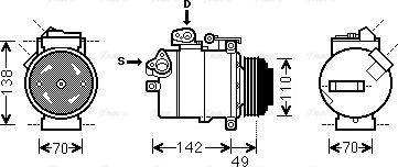 Ava Quality Cooling BWAK389 - Compresseur, climatisation cwaw.fr