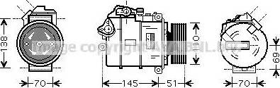 Ava Quality Cooling BWK384 - Compresseur, climatisation cwaw.fr