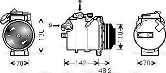 Ava Quality Cooling BWAK385 - Compresseur, climatisation cwaw.fr