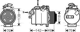 Ava Quality Cooling BWAK387 - Compresseur, climatisation cwaw.fr