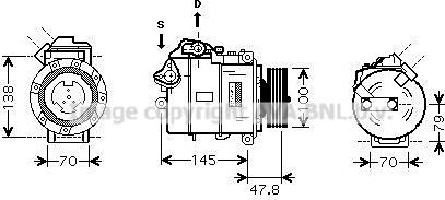 Ava Quality Cooling BWAK331 - Compresseur, climatisation cwaw.fr