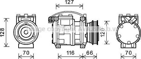 Ava Quality Cooling BWK232 - Compresseur, climatisation cwaw.fr