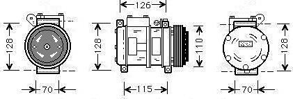 Ava Quality Cooling BWAK229 - Compresseur, climatisation cwaw.fr