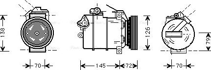 Ava Quality Cooling BWAK226 - Compresseur, climatisation cwaw.fr