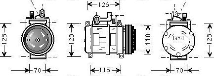 Ava Quality Cooling BWAK227 - Compresseur, climatisation cwaw.fr