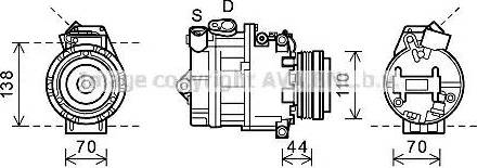 Ava Quality Cooling BWK407 - Compresseur, climatisation cwaw.fr