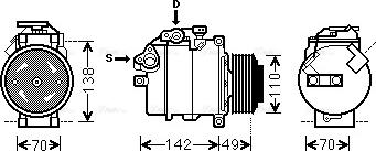 Ava Quality Cooling BWK411 - Compresseur, climatisation cwaw.fr