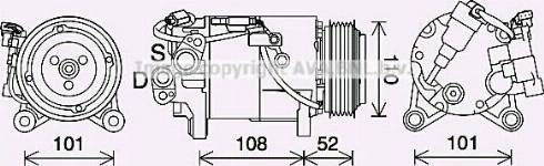 Ava Quality Cooling BWK567 - Compresseur, climatisation cwaw.fr