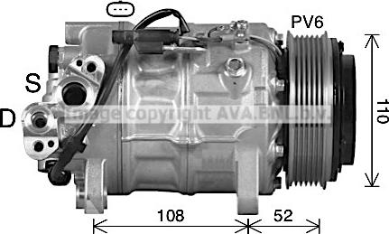 Ava Quality Cooling BWK601 - Compresseur, climatisation cwaw.fr