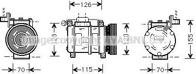 Ava Quality Cooling BW K040 - Compresseur, climatisation cwaw.fr