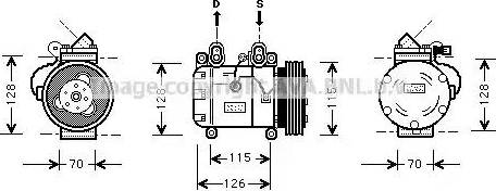 Ava Quality Cooling BW K051 - Compresseur, climatisation cwaw.fr