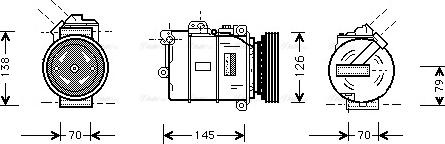 Ava Quality Cooling BW K064 - Compresseur, climatisation cwaw.fr