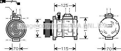 Ava Quality Cooling BW K066 - Compresseur, climatisation cwaw.fr