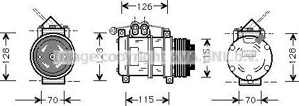 Ava Quality Cooling BW K074 - Compresseur, climatisation cwaw.fr