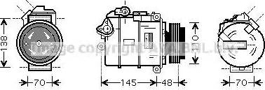 Ava Quality Cooling BW K348 - Compresseur, climatisation cwaw.fr